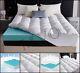 10cm Thick Memory Foam& Microfiber Mattress Topper With Side Skirt Hotel Quality