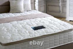 5FT King Tencel Fabric Memory Foam Spring Mattress Luxury Pillow Top Mattress