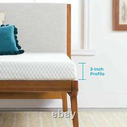 6FT 4FT6 Luxury Memory Foam Mattress Orthopaedic Topper Gel Cool With Cover New