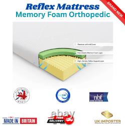 8 Orthopaedic Memory Foam Mattress Reflex Mattress Single/Double/King/SuperKing