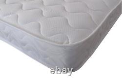 All Foam, Memory Foam Mattress With Quilted Top Panel 2 Depths Euro/UK Size