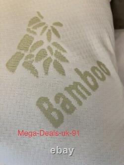 Bamboo Pillow Anti-Bacterial Orthopedic Head Neck Support Shredded Memory Foam