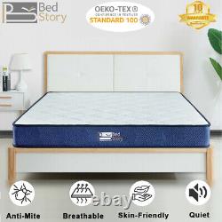 BedStory Memory Foam Bonnell Sprung Hybrid Mattress 4ft6 Double Bed Matress
