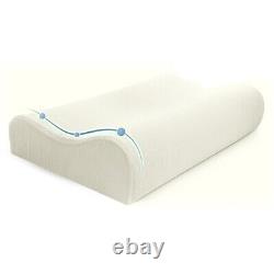 Contour Memory Foam Pillow With Cover Orthopaedic Head Neck Back Support Pillow