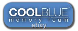 Cool Blue Memory Foam Pocket Mattress 3ft Single 4ft 4ft6 Double 5ft King 6ft