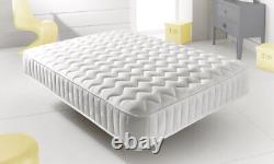 Cool Blue Ortho Memory Spring Foam Quilted Sprung Mattress- 6 Inch- ALL SIZES