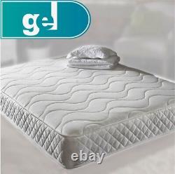 Cool Blue Ortho Memory Spring Foam Quilted Sprung Mattress- 6 Inch- ALL SIZES