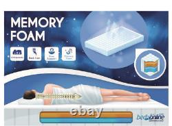 Cool Touch Memory Foam And Reflex Mattress Zip Cover British Made