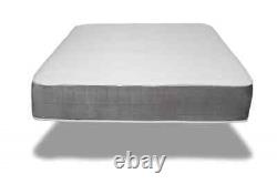 DOUBLE 4.6ft LUXURY 3000 SERIES GREY BORDER SPRUNG AND FOAM MATTRESS