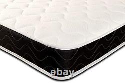 Eco Flex Quilted Single Mattress Luxury Great Value 3ft Single Double 4ft6 BLACK