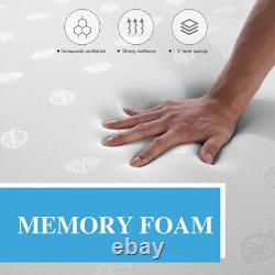 Full Memory Foam Reflex Mattress Ortho 3ft/4ft6/5ft/6ft Comfortable Sleep 8deep
