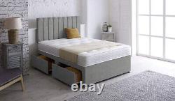 Hanson Orthopaedic Memory Foam Divan Bed Drawer Option With Mattress & Headboard