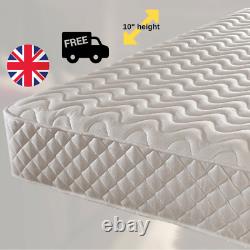 Luxury 10 Inch Damask Micro Quilted Memory Foam Spring Mattress- Charlotte