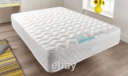 Luxury Coolblue Quilted Memory Foam Mattress 3ft 4ft6 DOUBLE 5ft King Mattress