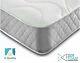 Luxury Memory Foam Sprung Mattress Quilted Cover Grey Border