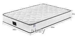 Luxury Orthopaedic Memory Foam Mattress Cool Sprung Firm 3FT 4FT 4FT6 Double 5FT