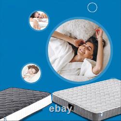Luxury Orthopaedic Memory Foam Mattress Quilted Firm Sprung Gel 4Ft Small Double