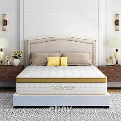 Luxury Orthopaedic Quilted Memory Foam Sprung Mattress Small Double 4FT Medium