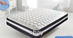 Luxury Orthopaedic Quilted Memory Foam Sprung Mattress single 4ft Double 4ft6