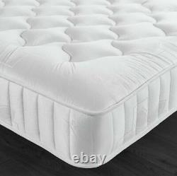Luxury quilted 1500 pocket memory foam sprung mattress 3ft single double king