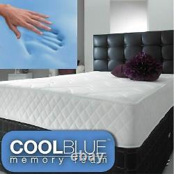 Memory Foam Mattress Quilted Sprung- 3ft Single Double 4ft6 DOUBLE 5ft Matress