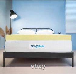 Memory Foam Mattress Topper All Sizes Available 1 2 3 4 Depth Available