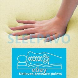 Memory Foam Mattress Topper Supportive Ultra-Comfort Memory Toppers ALL SIZES
