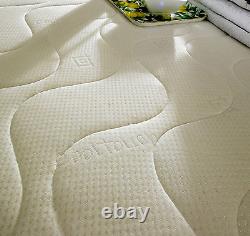 Memory Foam Quilted Spring Mattress Single 3ft, Double 4ft6, King 5ft Matress