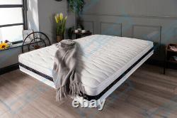 Memory Foam Sprung Quilted Mattress DOUBLE KING 3FT 4FT 5FT DEPTH 7 & 10