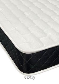 Memory Foam and Spring Mattress 6.5 Inch Deep With Black Border and Brick Panel