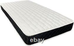 Memory Foam and Spring Mattress 6.5 Inch Deep With Black Border and Brick Panel