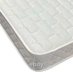 Memory Foam and Spring Mattress 6.5 Inch Deep With White Border and Brick Panel