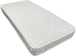 Memory Foam and Spring Mattress 6.5 Inch Deep With White Border and Brick Panel