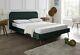 Modern New Plush Emerald 4ft6 Double & 5ft King Size Fabric Beds With Mattress