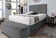 Modern Sienna Divan Bed Set, Prime Memory Foam Mattress + 24 Sunrise Headboard