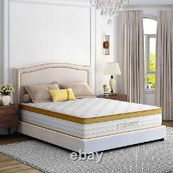 Naiveer Mattress 4FT6 Double Memory Foam Sprung Cooling & Motion Isolation Tech
