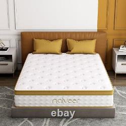 Naiveer Premium Memory Foam Hybrid Sprung Luxury Mattress Single 10 3FT Bed