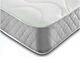New Memory Foam Sprung Mattress Quilted Cover Grey Border