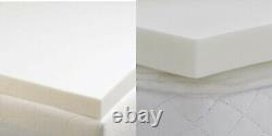 Orthopaedic Memory Foam Mattress Topper 1- 3 Thick Terry Protector Available