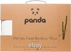 Panda Luxury Memory Foam Bamboo Pillow Tripe Layer Soft Hypoallergenic Cushion