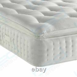 Pillow-Top Organic Mattress Memory Foam Mattress, 3FT/4FT/5FT/6FT MADE IN UK