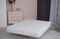 Quilted Memory Sprung Mattress Single Double King 4ft 3/4 and Shorty Cooltouch