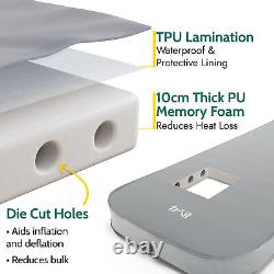 Self Inflating Camping Mat Luxury Memory Foam Box Wall Air Mattress with Bag