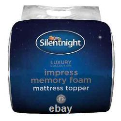 Silentnight 7cm Orthopaedic Impress Memory Foam Non Allergenic Mattress Topper