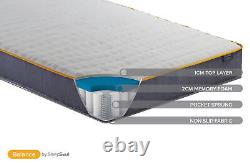 SleepSoul Balance Bed Mattress Single 3ft Medium 800 Pocket Spring Memory Foam